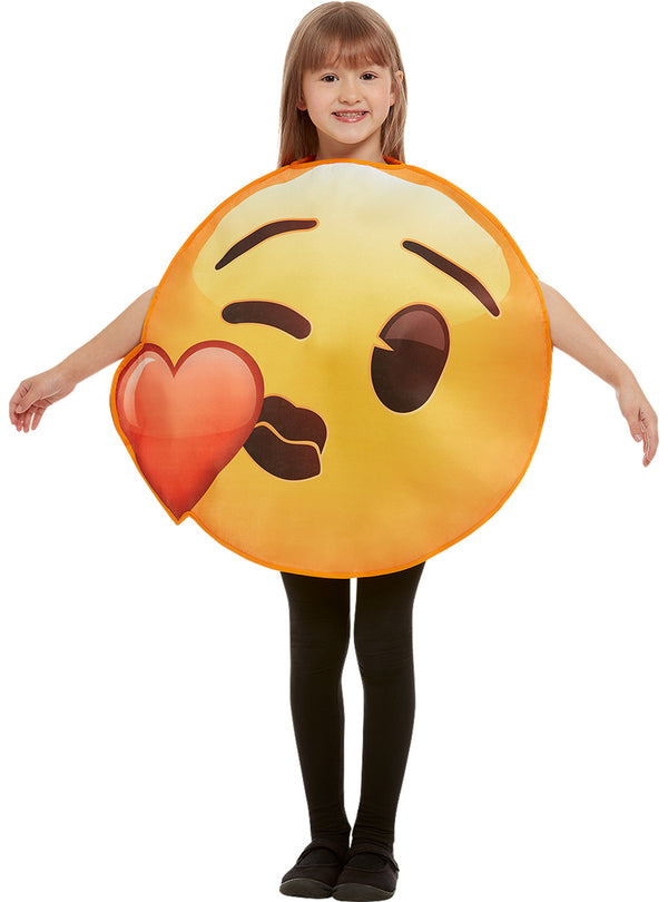 Bučinį siunčiančio emoji kostiumas vaikams