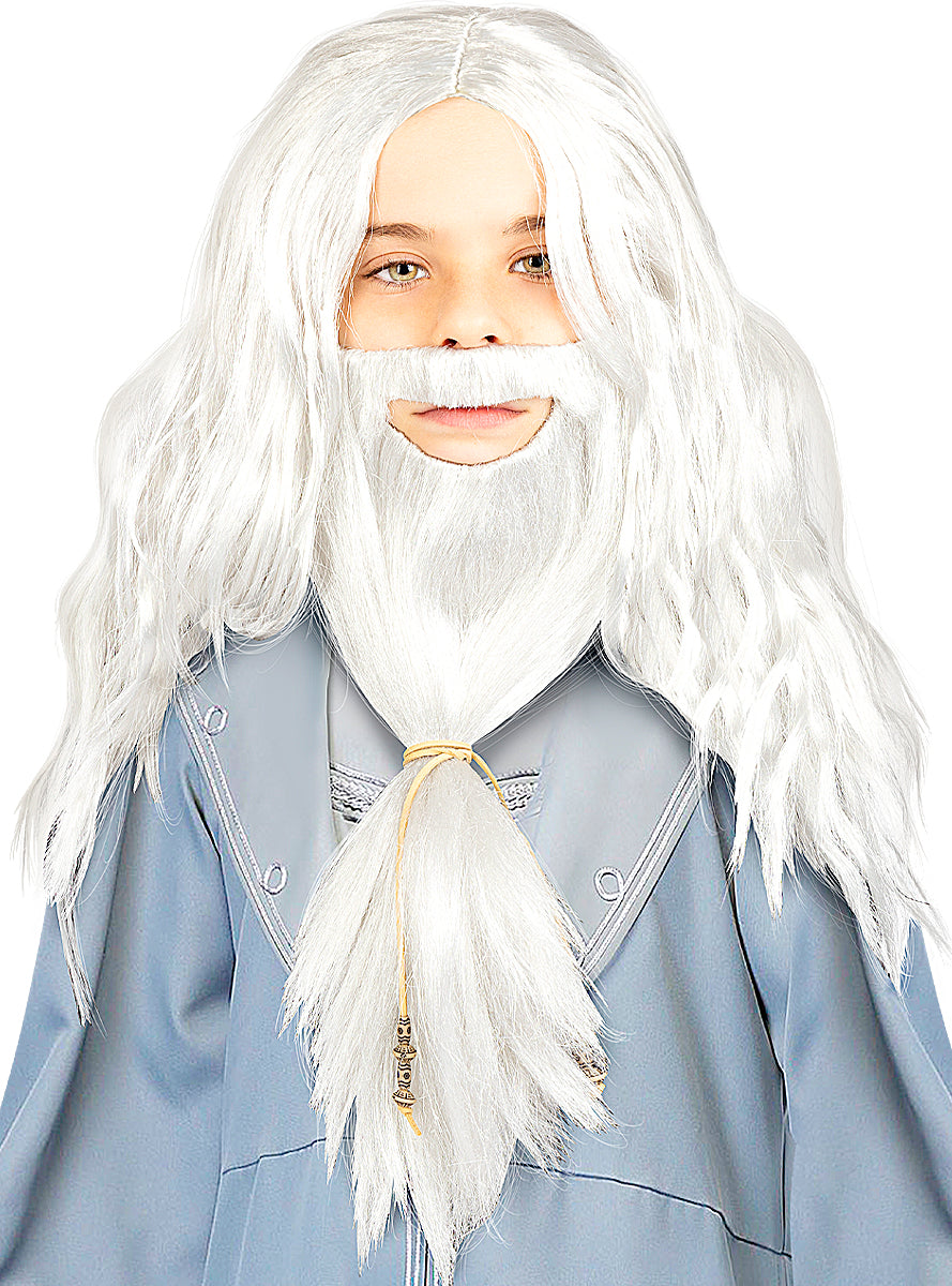 Dumbledore Wig and Beard for Kids - Harry Potter