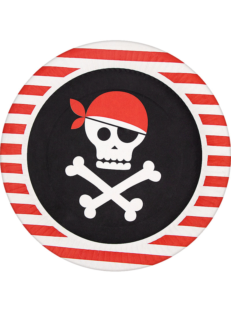 8 piratų lėkštės 23 cm – piratai