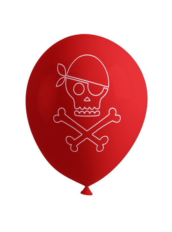 8 piratų balionai – šventės dekoracija
