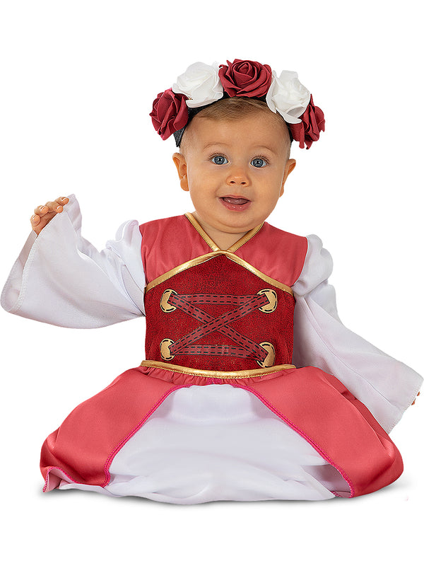 Viduramžių princesės kostiumas kūdikiams