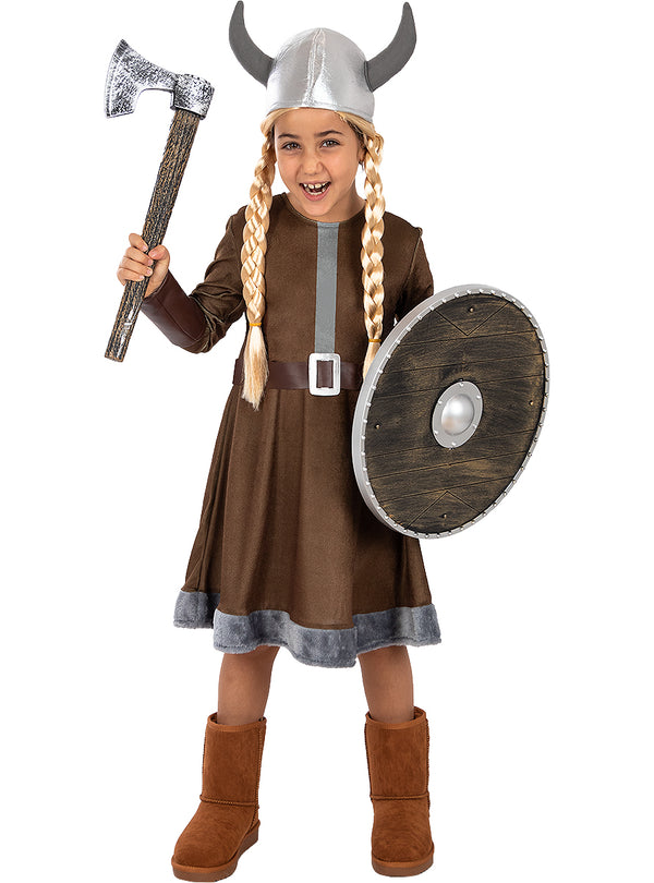 Vikingų kostiumas mergaitėms – viduramžiai