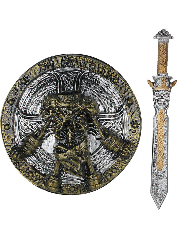 Vikingų kardas ir skydas – Skandinavų / Vikingų priedai