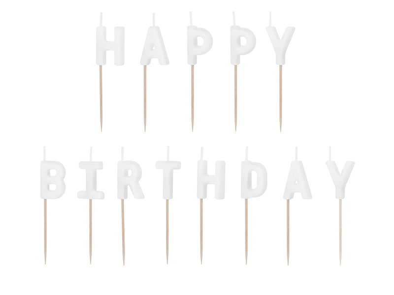Birthday candles Happy Birthday - Teminis.lt