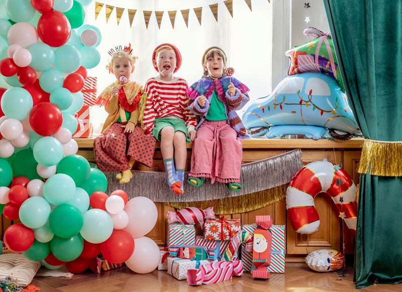 Standing foil balloon Christmas Car