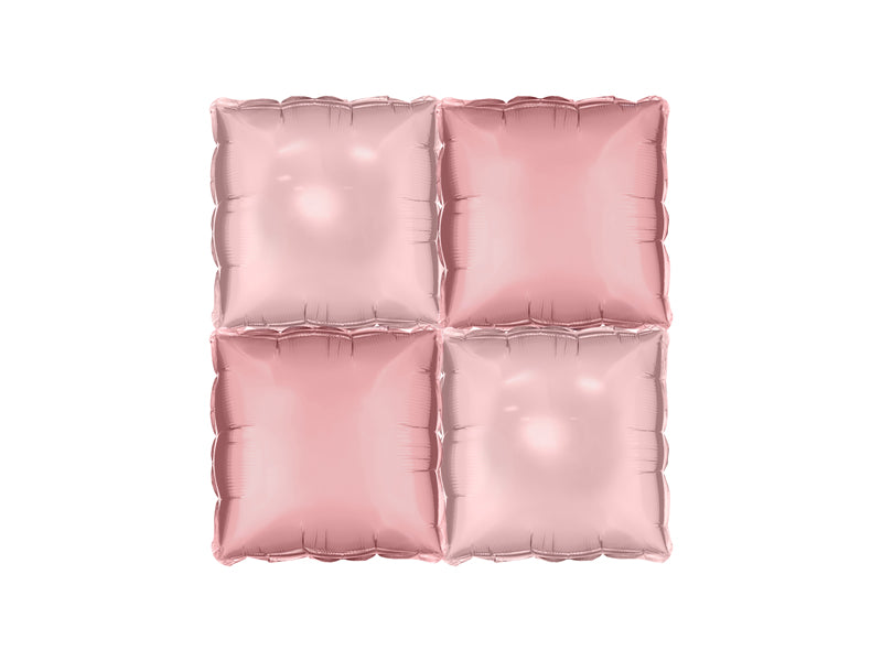 Foil balloon curtain double-sided Square, dusty rose