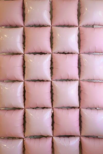 Foil balloon curtain double-sided Square, dusty rose