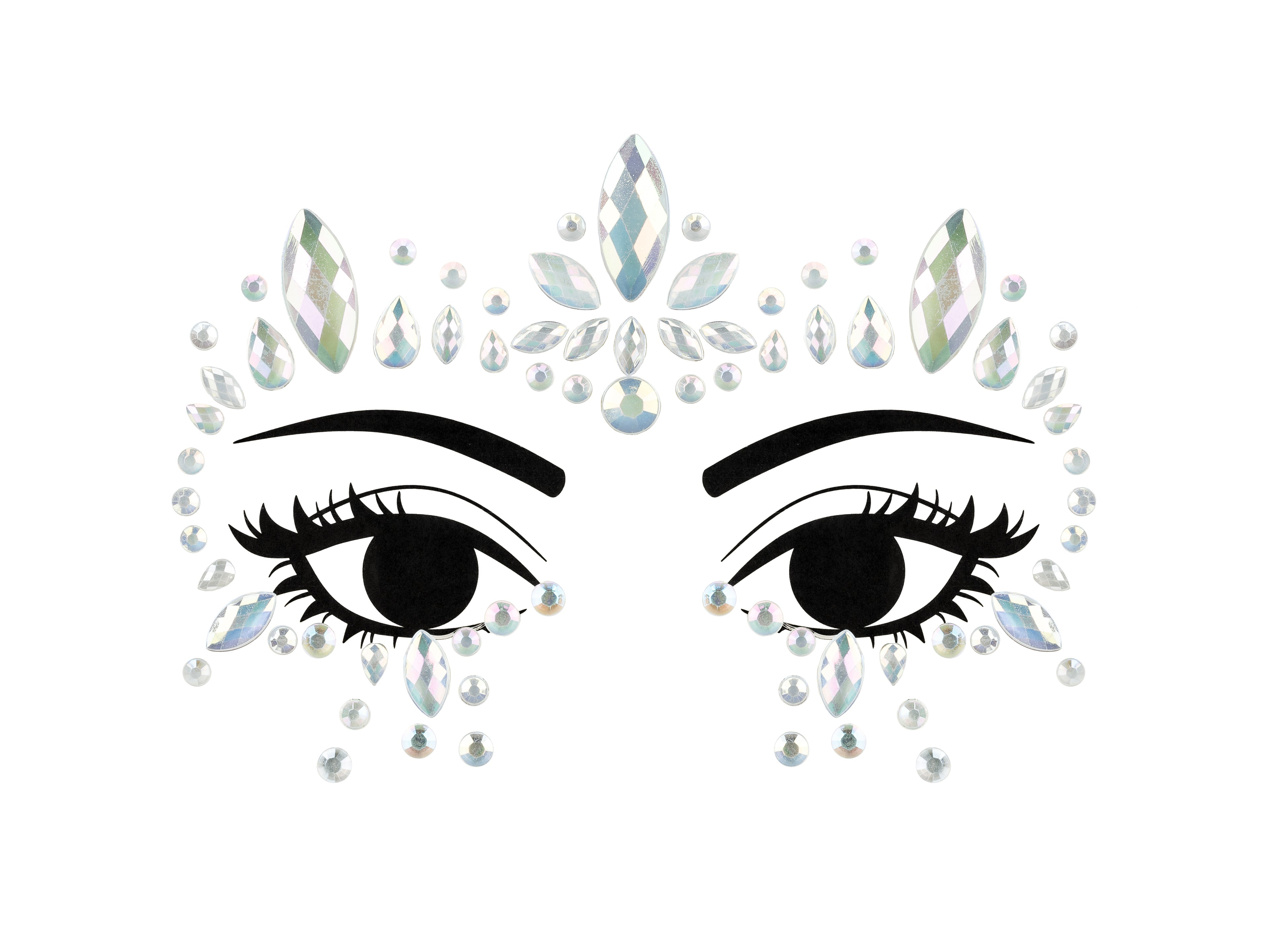 Face Decoration Crystals Glow in the Dark - Teminis.lt
