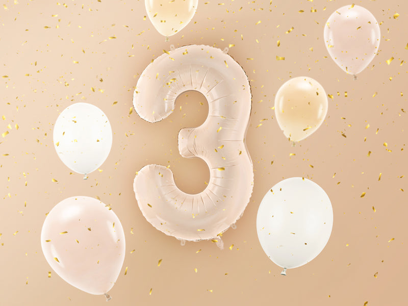 Foil Balloon Number ''3'' - Teminis.lt