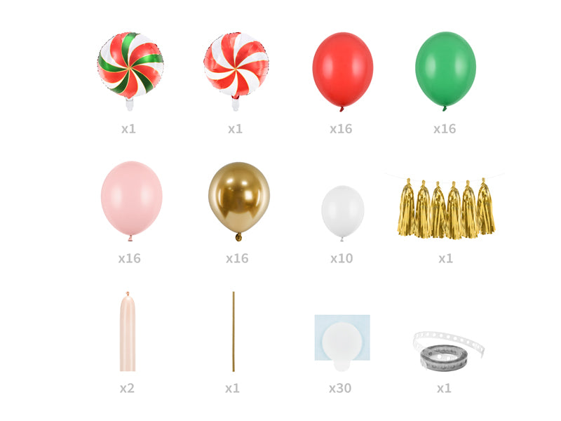 Balloon garland Candies