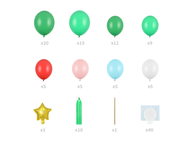 Balloon bouquet - Christmas tree