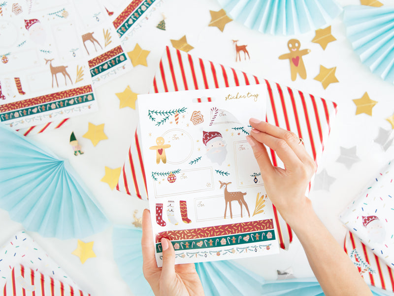 Christmas stickers Santa