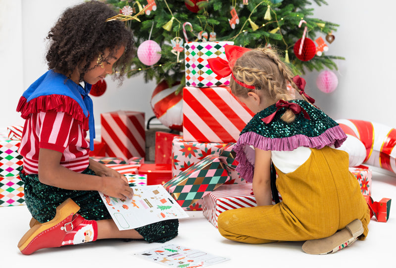 Christmas stickers Winter fores