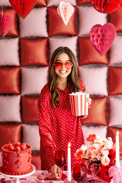 Heart-shaped Glasses, red