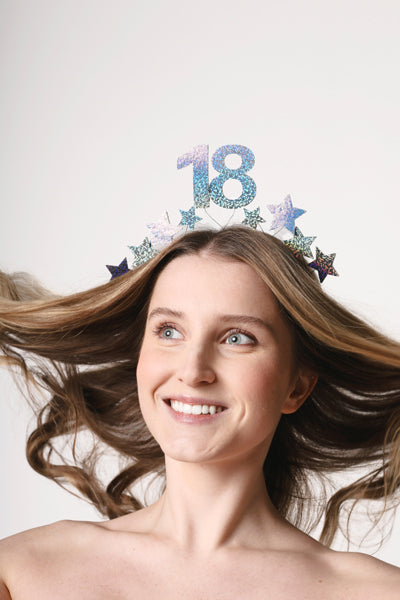 Headband with Stars 18, Silver