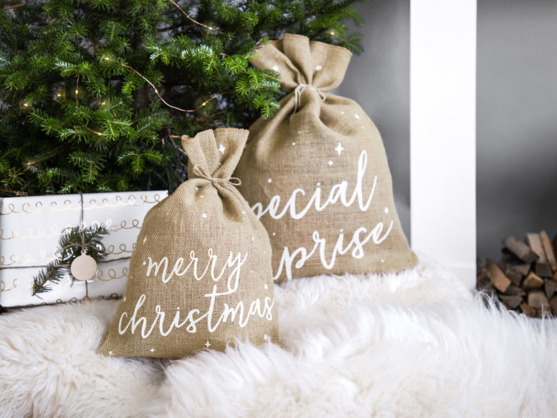 Jute sack Merry Christmas