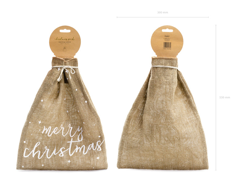 Jute sack Merry Christmas