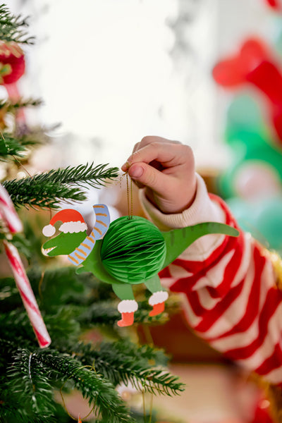 Paper honeycomb set Christmas characters