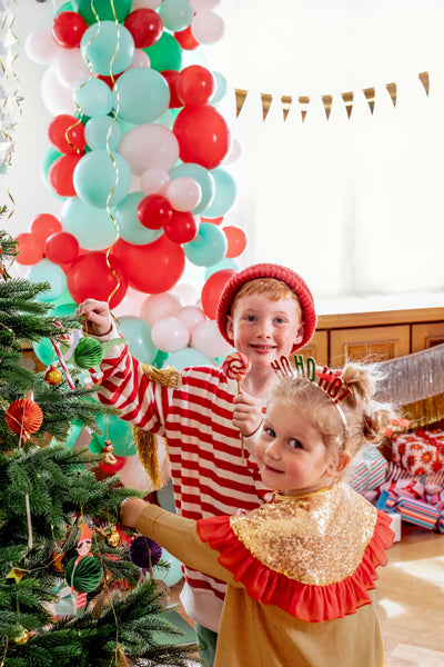 Paper honeycomb set Christmas characters