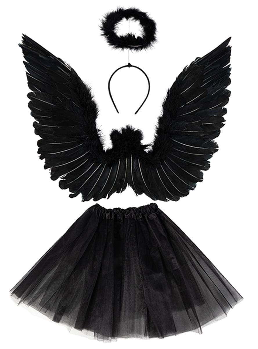 Black Fallen Angel Set