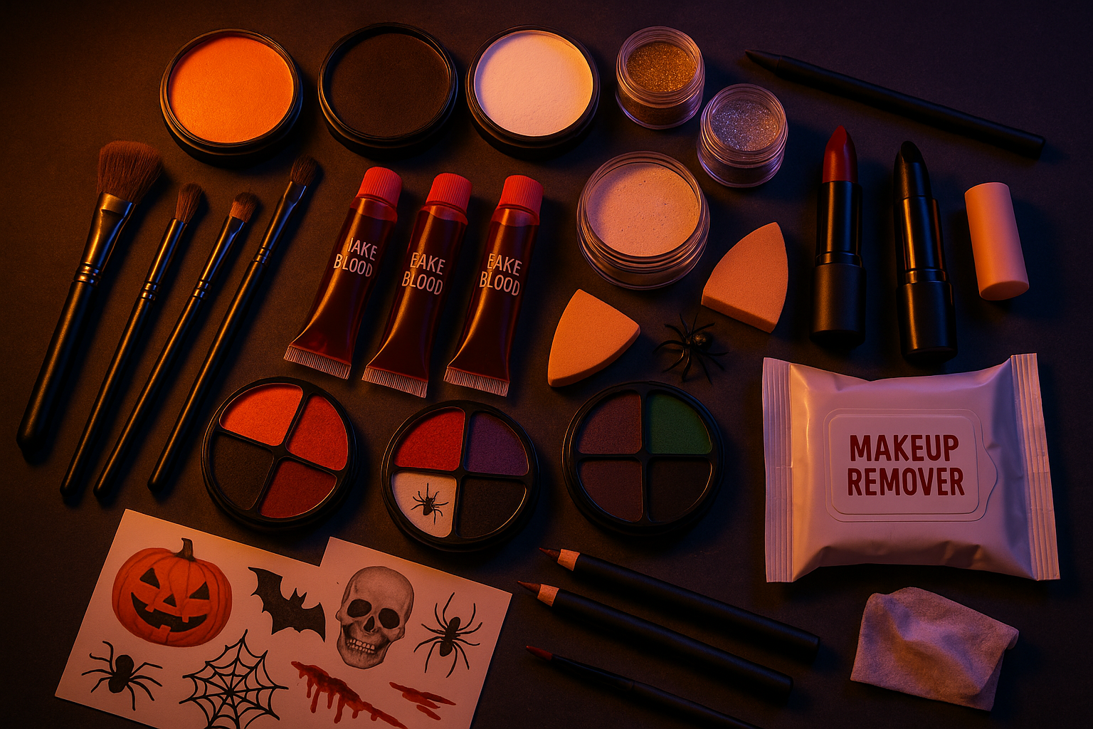halloween make up supplies