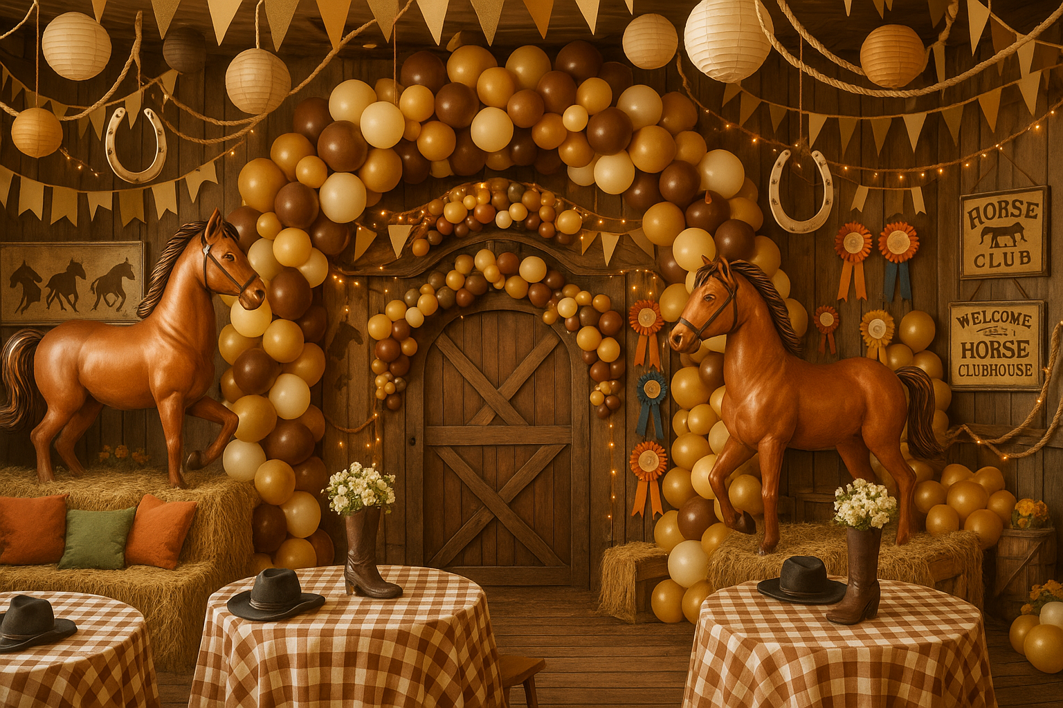 include more decoration, balloons etc