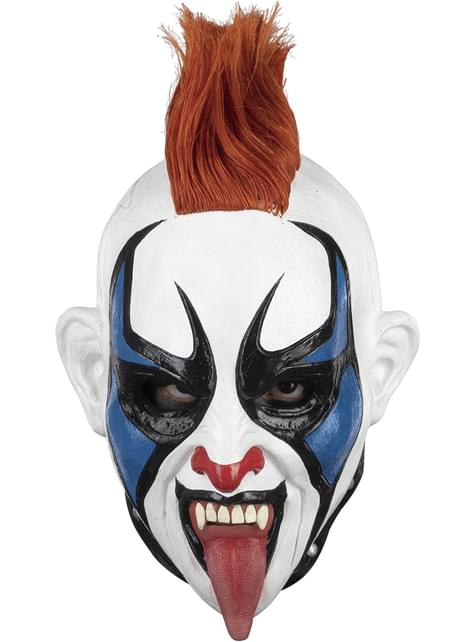 Siaubo klouno imtynininko kaukė Psycho Clown