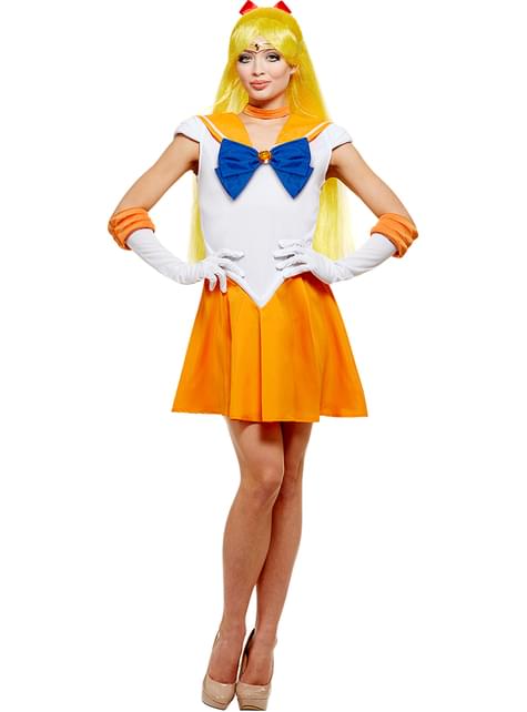 Veneros jūreivės (Sailor Venus) kostiumas moterims – vaizdas iš priekio