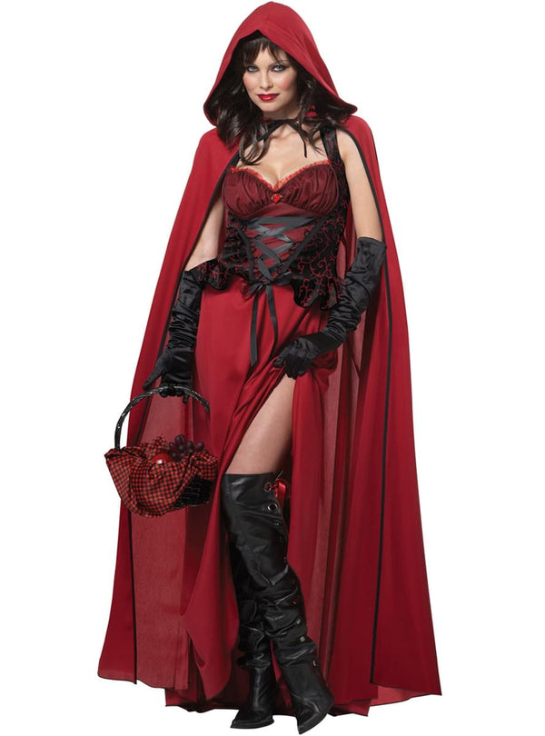 Dark Little Red Riding Hood costume for women