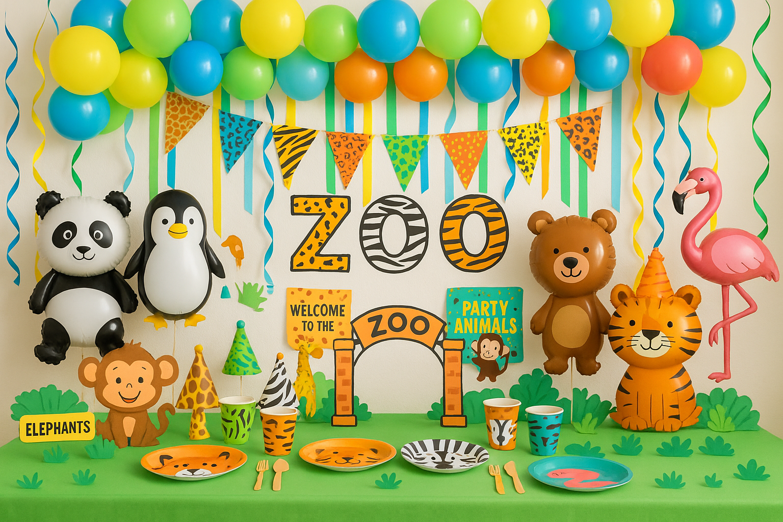 Zoo theme decorations