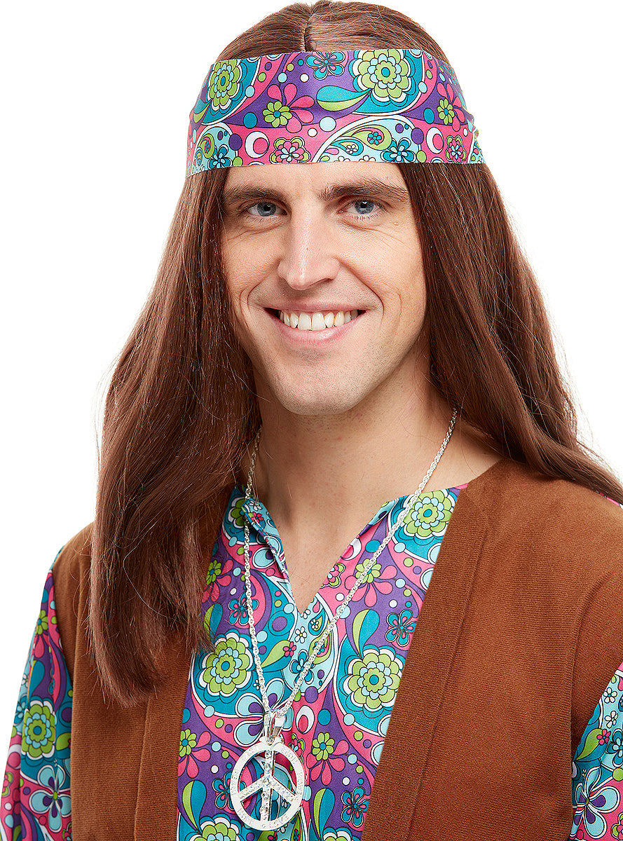 Karnavaliniai kostiumai, teminių vakarėlių apranga Peace symbol necklace - Teminis.lt #karnavaliniai kostiumai #teminiai vakareliai