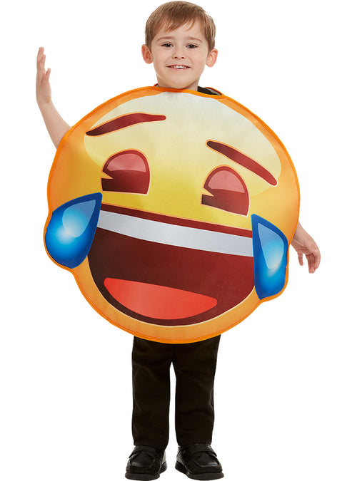 Kids Emoji Costume smiling with tears