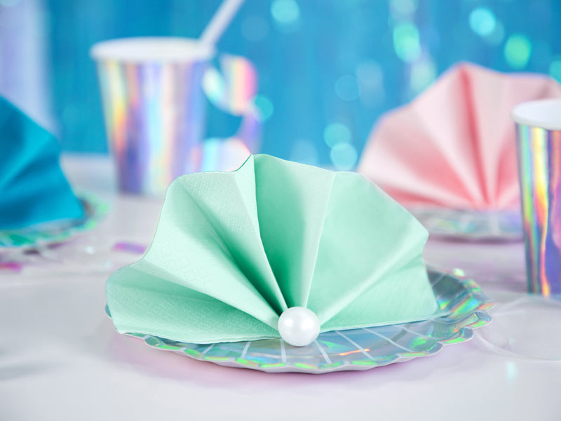 3 layers Napkins, mint - Teminis.lt