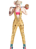 Harley Quinn Costume for Women – Birds of Prey Gold Jumpsuit