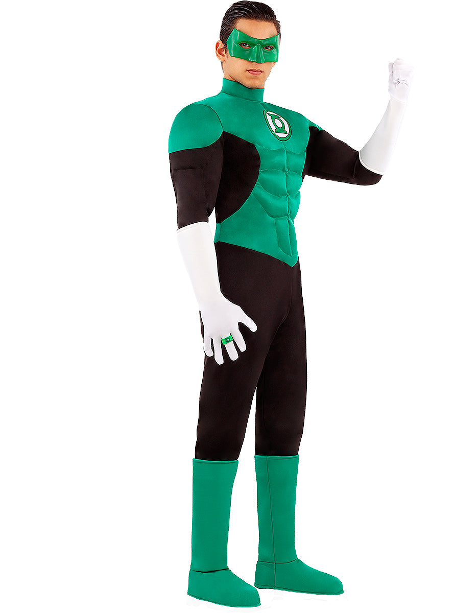 Green lantern costume for men