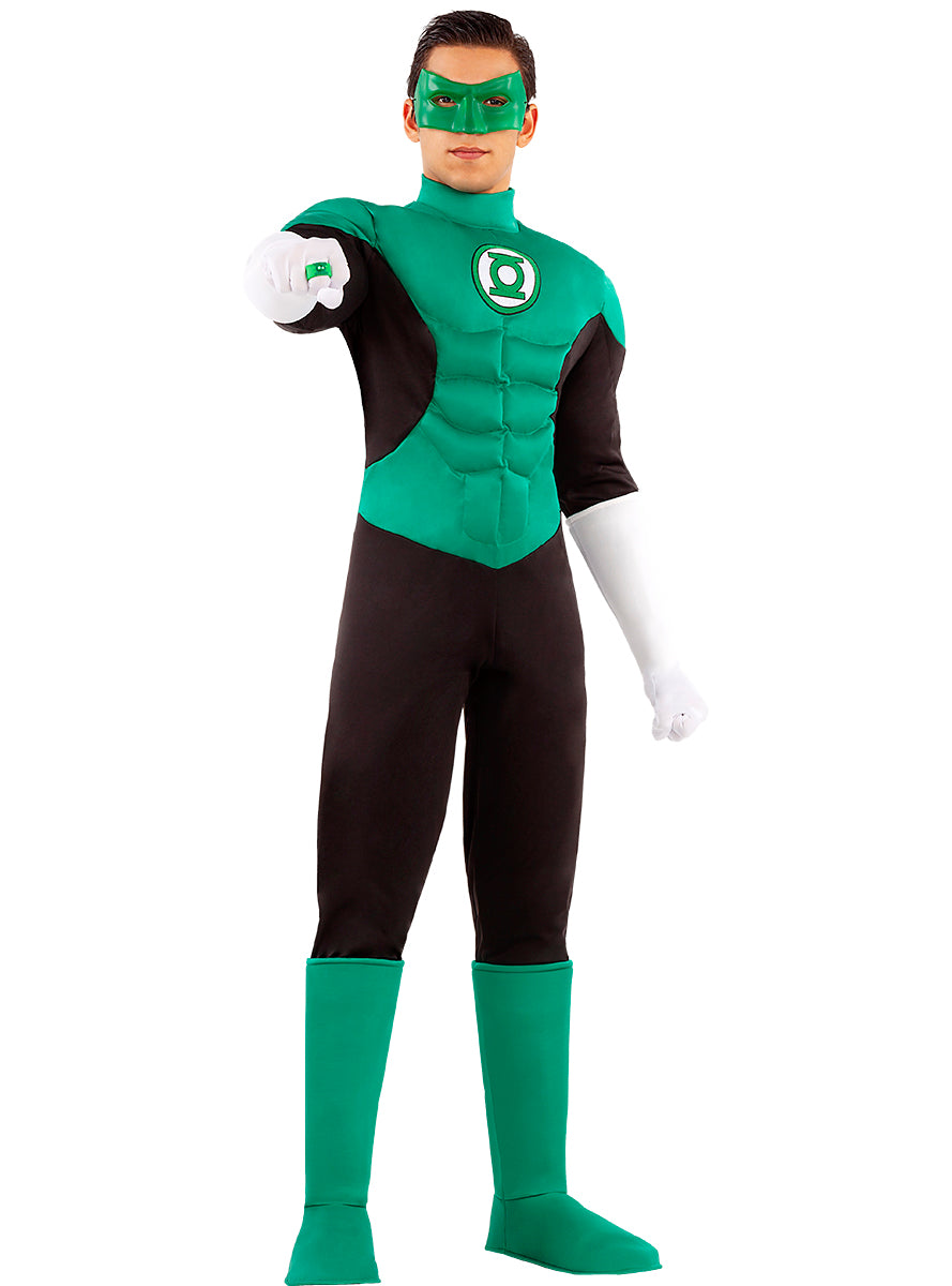 Green lantern costume for men