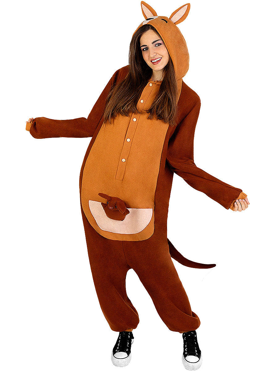 Onesie Kangaroo Costume for Adults