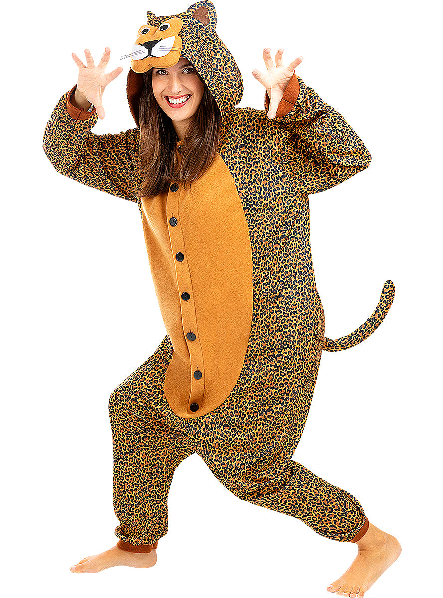 Onesie Leopard Costume for Adults