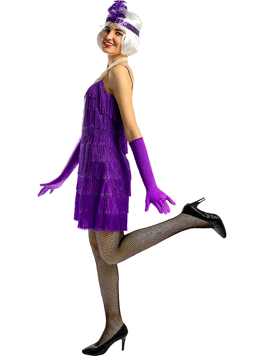 1920s Flapper Costume in Violet