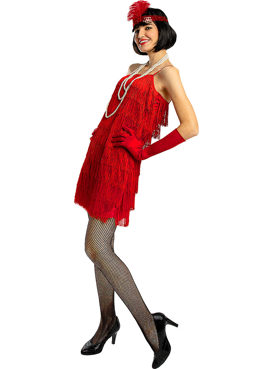 1920s Flapper Costume in Red