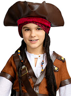 Ruda piratų skrybėlė vaikams – Piratų aksesuarai