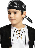 Juoda piratų bandana vaikams – Piratų aksesuarai