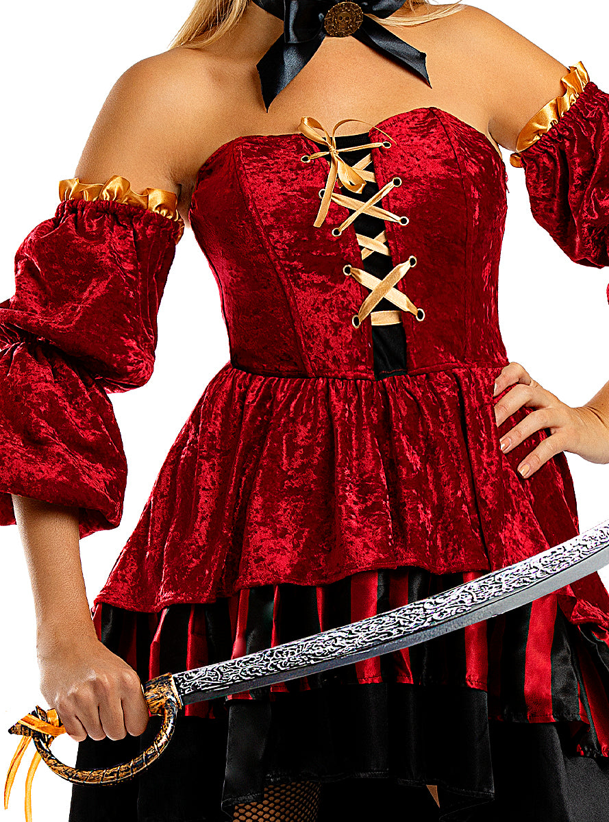 Elegant Corsair Pirate Costume for Women