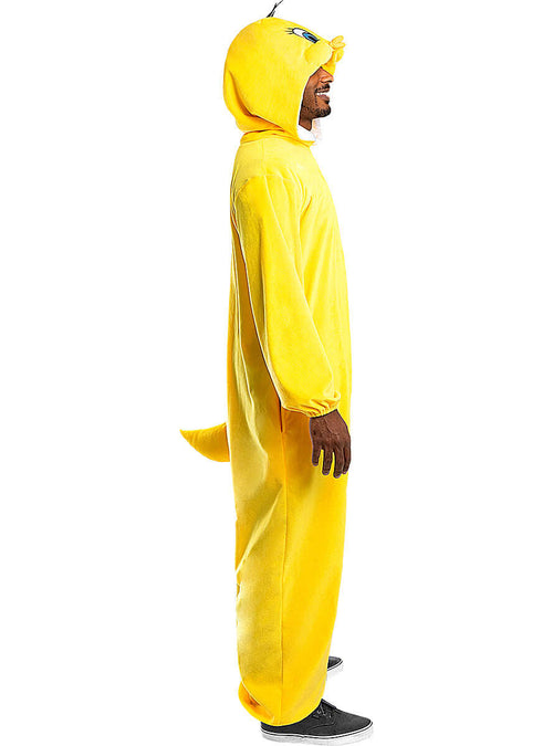 Tweety Costume – Looney Tunes Yellow Onesie with Hood