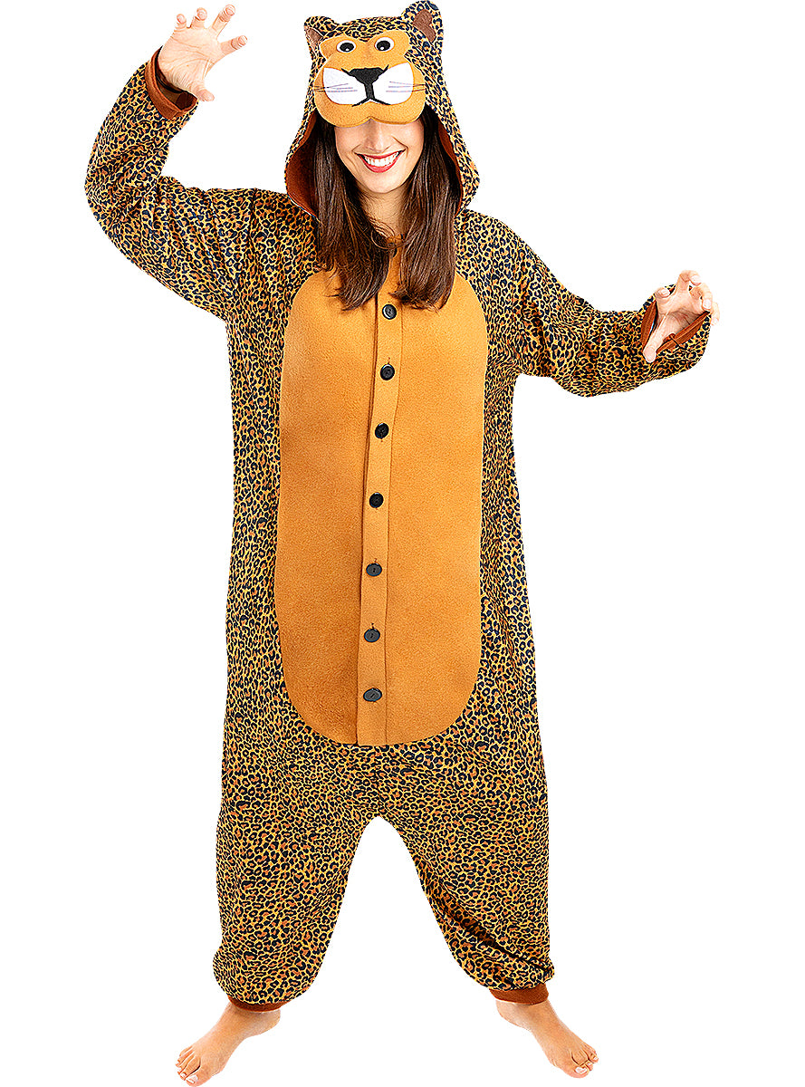 Onesie Leopard Costume for Adults