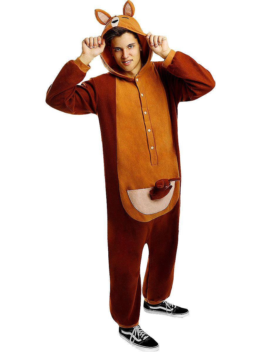 Onesie Kangaroo Costume for Adults