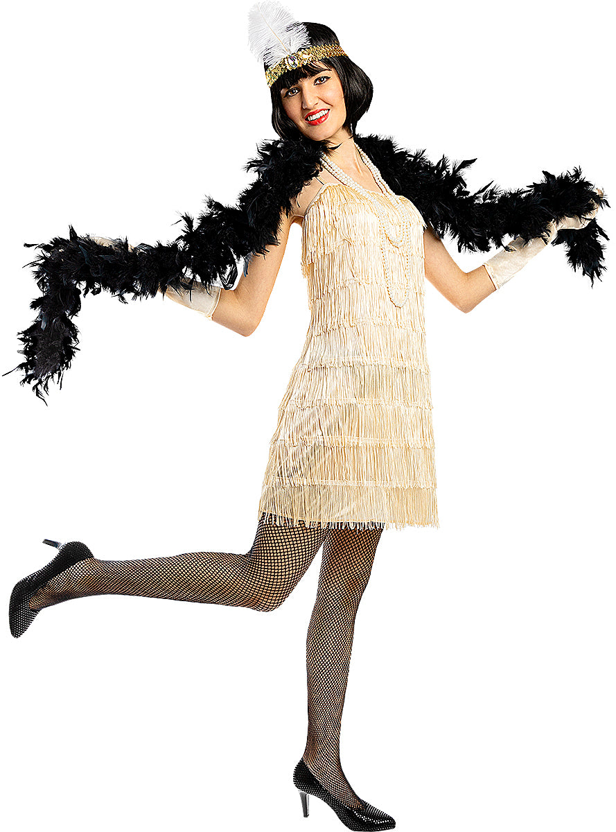 1920s Flapper Costume in Gold