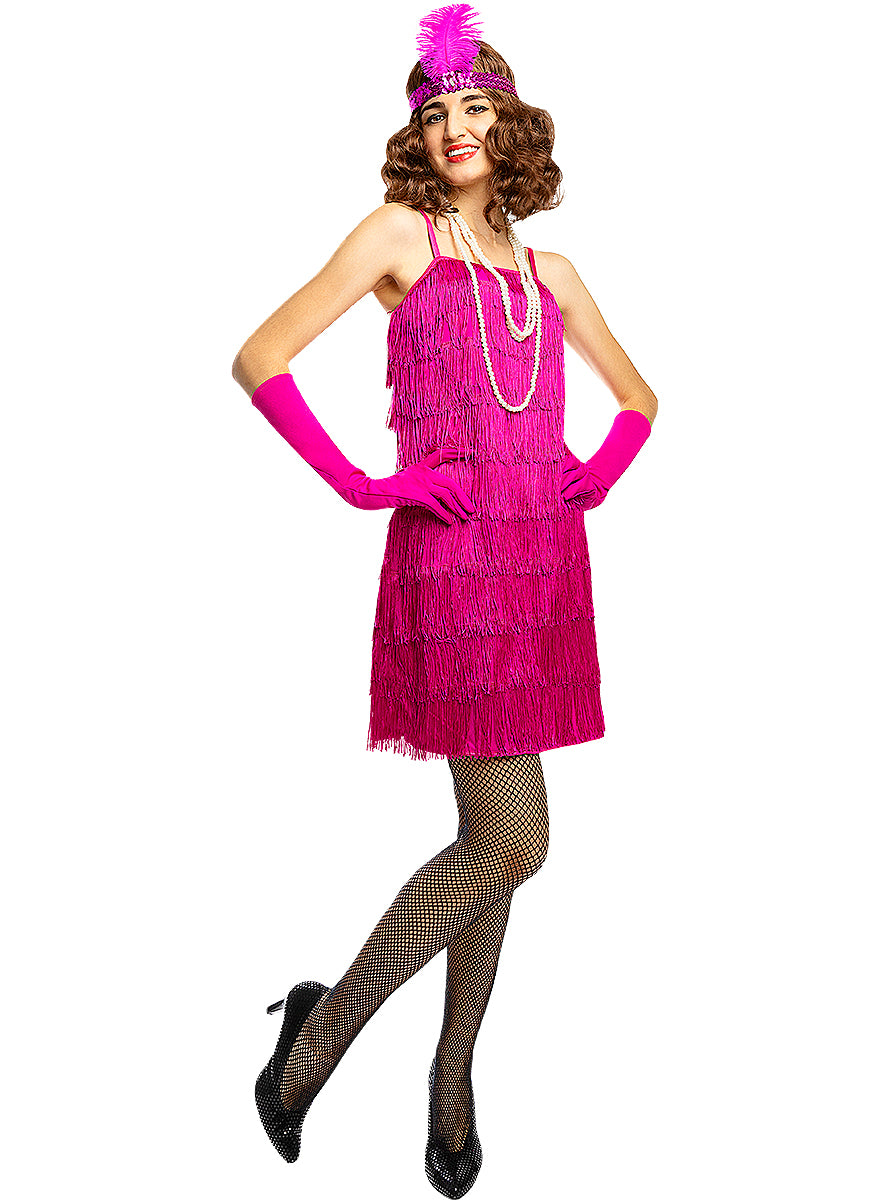 1920s Flapper Costume in Pink