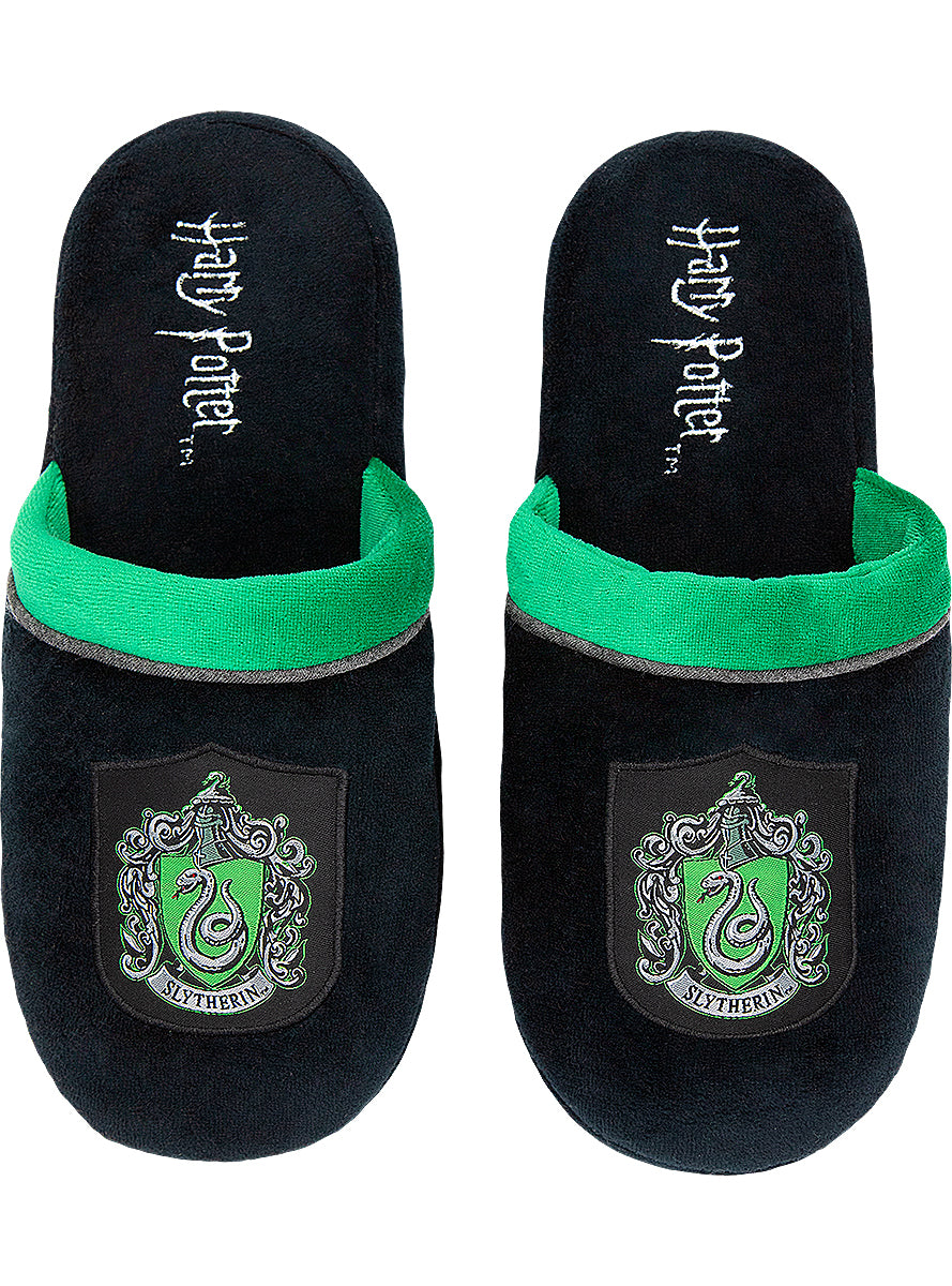 Slytherin Slippers for Adults - Harry Potter