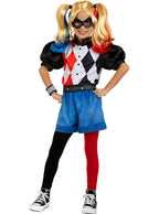 Harley Quinn kostiumas su šortais mergaitėms – DC Comics